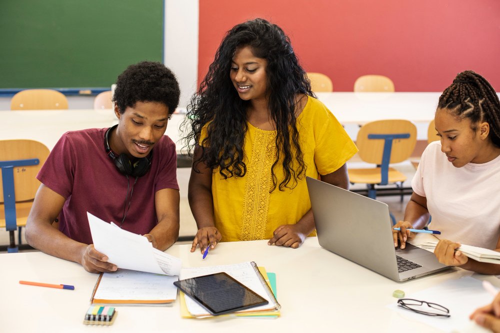 Students engagement in a classroom