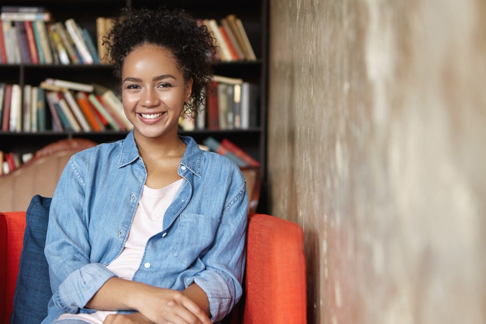 black student smiling